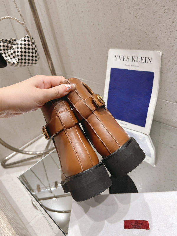 VLOGO LOCKER BRONZE BROWN CALFSKIN ANKLE BOOT 40MM