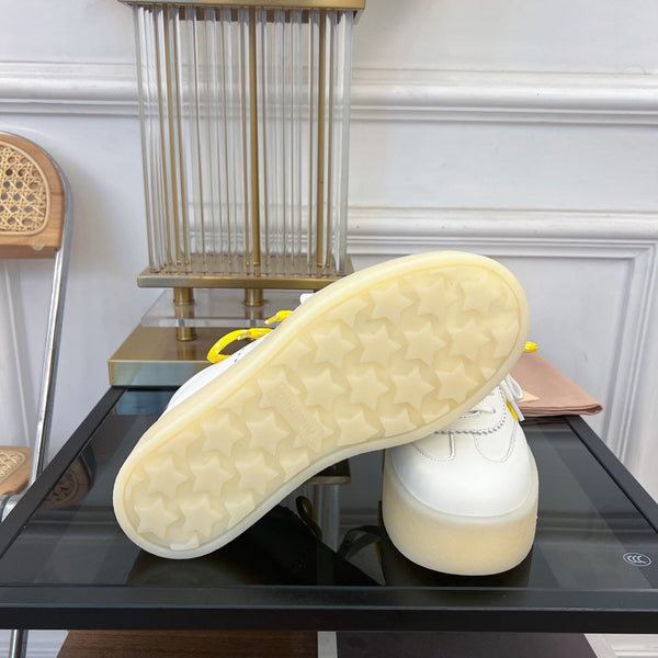 Miu Sneakers White Mix Gold Wire Cowhide