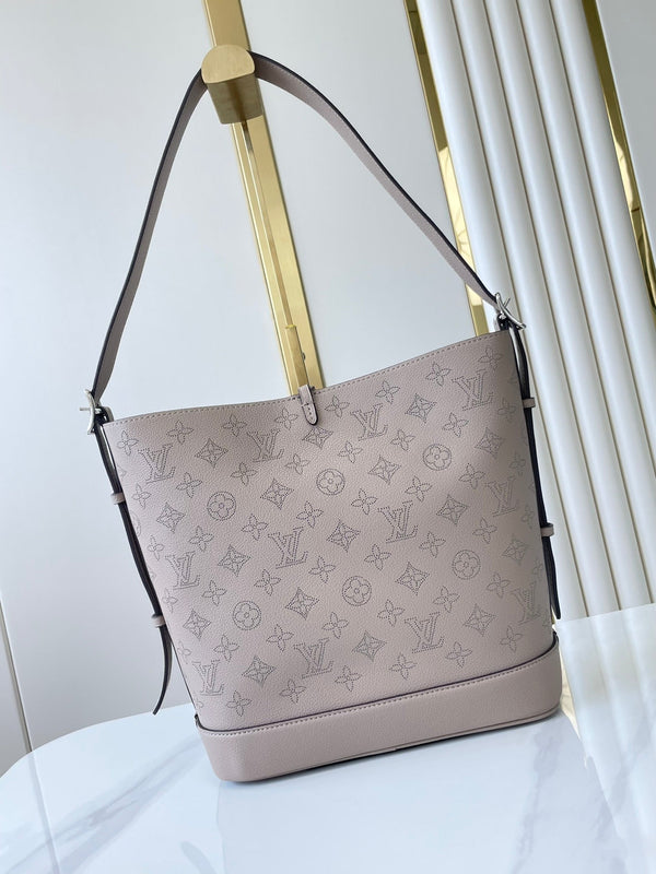 FLORA 28 IN PELLE DI VITELLO TRAFORATA PEBBLE