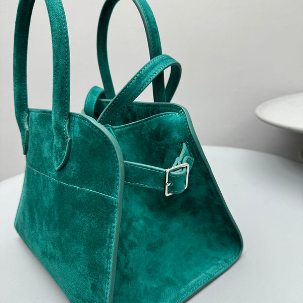 The Row Margaux 10 26cm Tote Bag In Suede