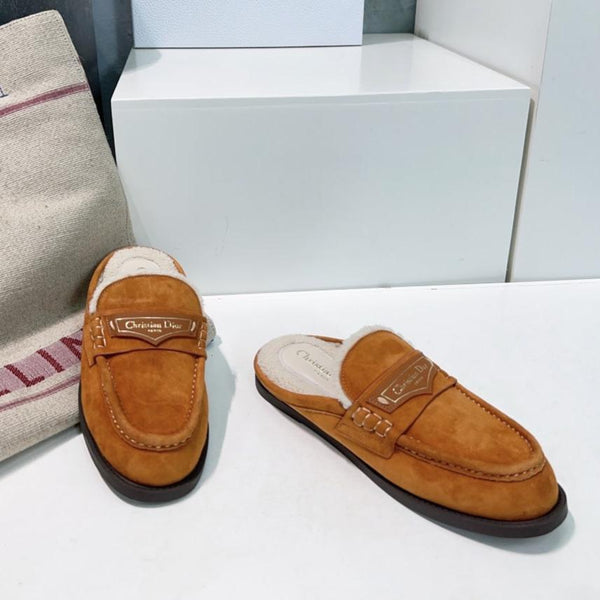 CD Boy Mule Brown Orange Suede