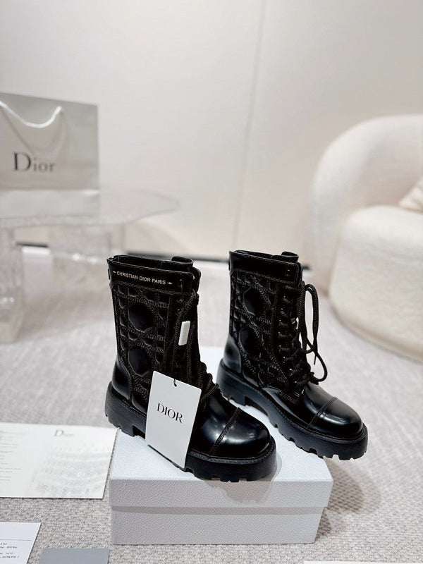 D-Unit Ankle Boot 40mm In Black Glossy Calfskin 988757