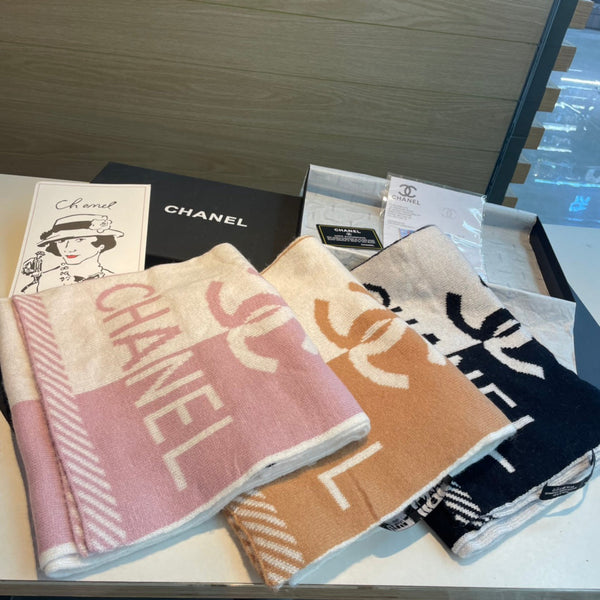 Sciarpa CC 180 CM in cashmere bianco misto rosa 416940