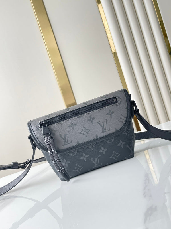 PORTAFOGLIO INDOSSABILE PULSE 22 IN TELA RIVESTITA MONOGRAM ECLIPSE GUN METAL