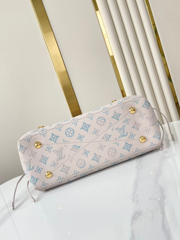 BELLA TOTE 32 IN PELLE DI VITELLO TRAFORATA BLUME CON FERRAMENTA ORO