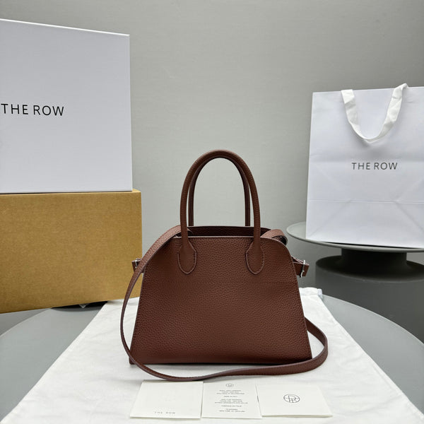The Row Margaux 10 26cm Tote Bag In Grained Calfskin