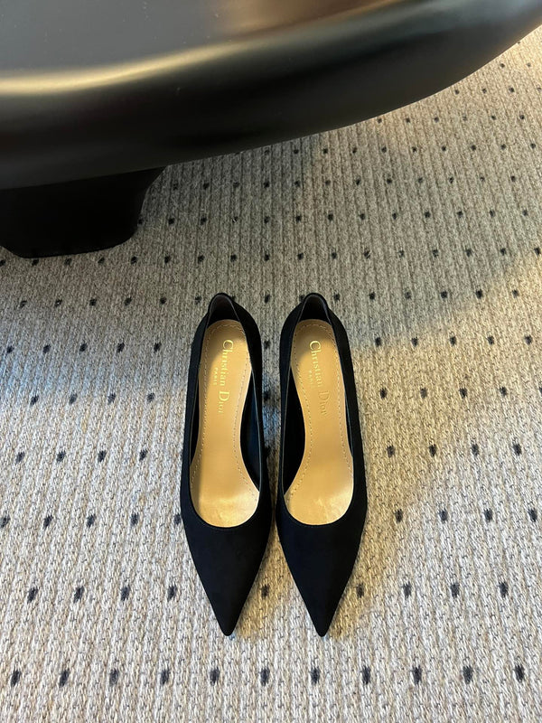 CD Tribales Pump 75mm In Black Suede 996955