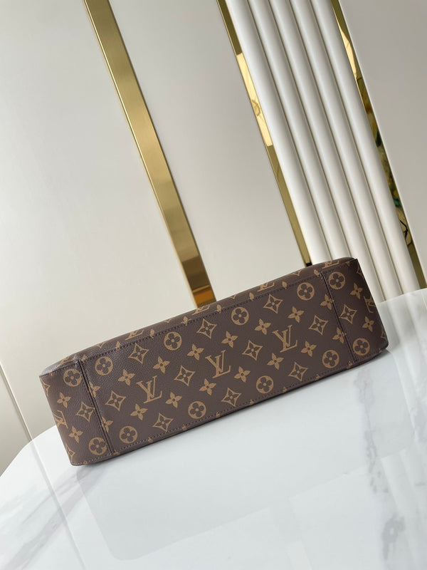 SLOUCHY MM 40 IN TELA MONOGRAM MARRONE