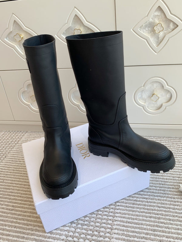 CD D-Scots Boot Black Calfskin 105126