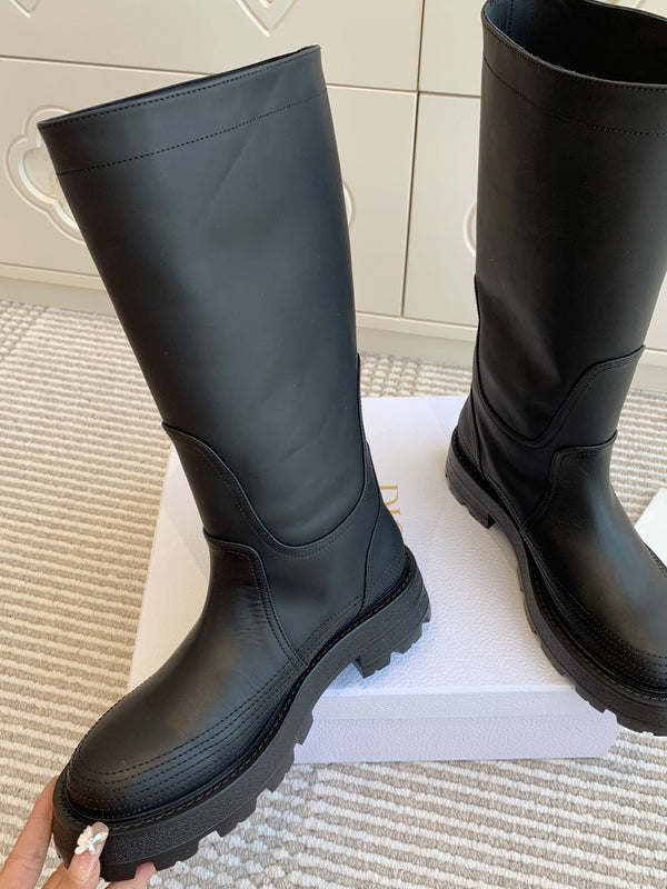 CD D-Scots Boot Black Calfskin 105126