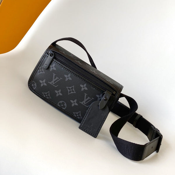 LV Bosphore Wearable Wallet 19cm Black Monogram Eclipse canvas