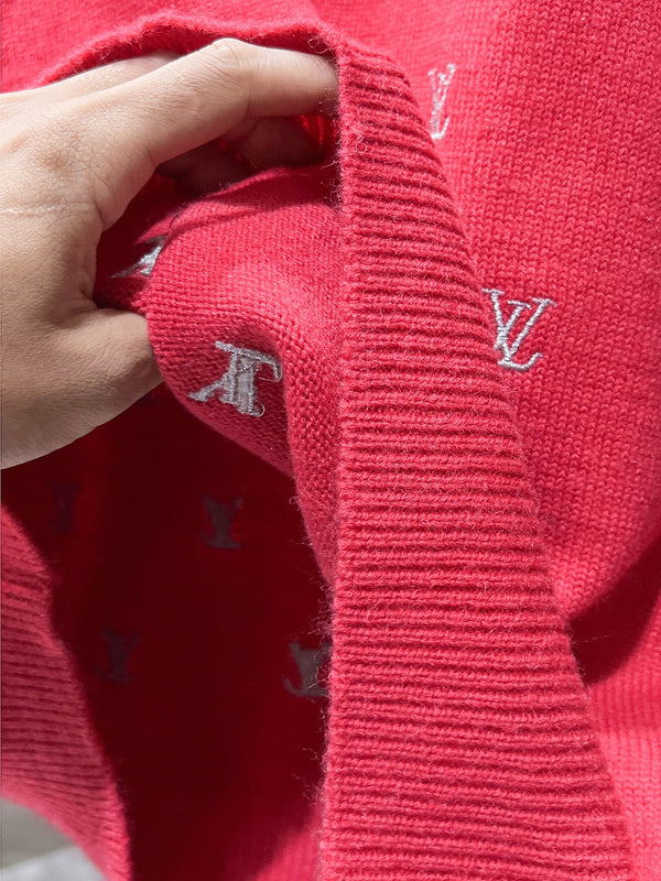 MAGLIA LV IN LANA ROSSA 238798