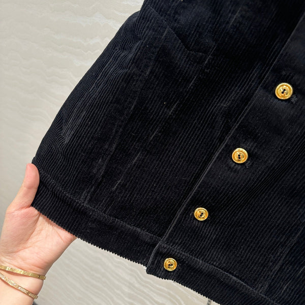 Miu Miu Corduroy Jacket Black Cotton