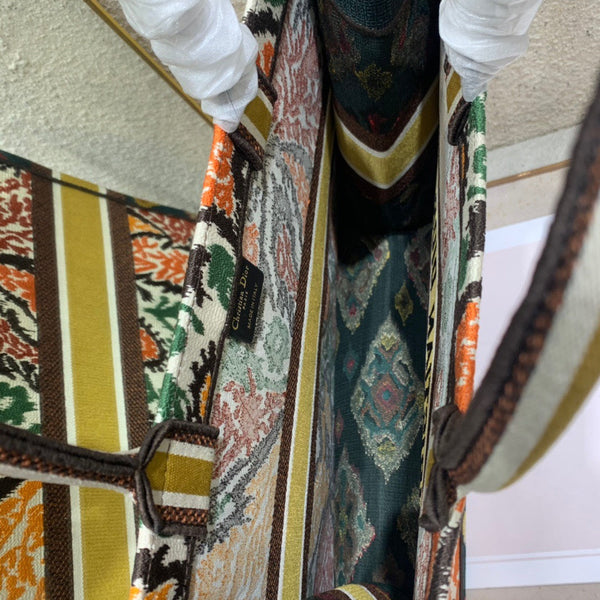 CD Yellow Five-color Flower Book Tote 42cm Bag Canvas 336579