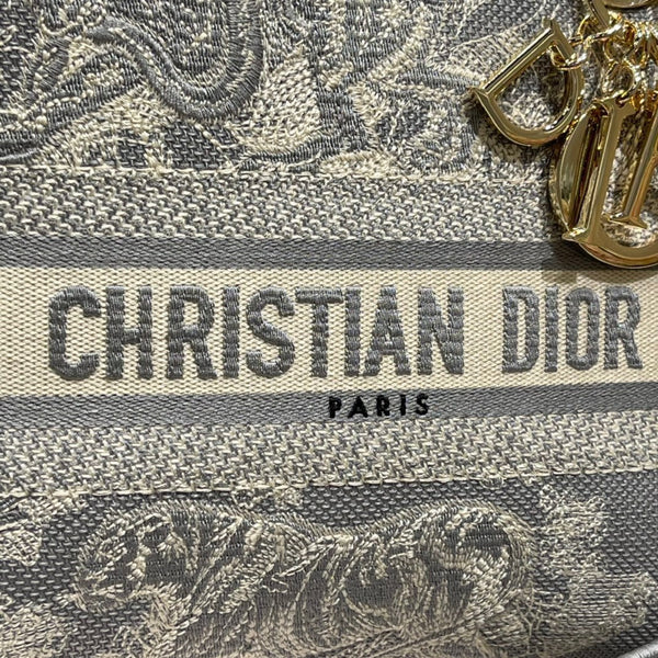 CD Gray Tiger 24 Lady Dior Bag Canvas 336660