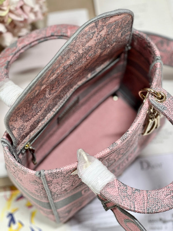 CD Old Foundation Tiger 24 Lady Dior Bag Canvas 336685