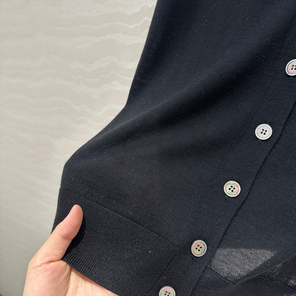 Prada 25 Cardigan Black Wool