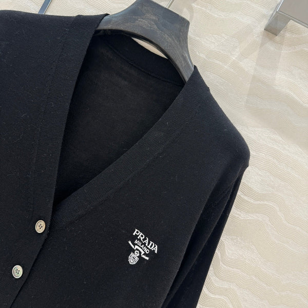 Prada 25 Cardigan Black Wool