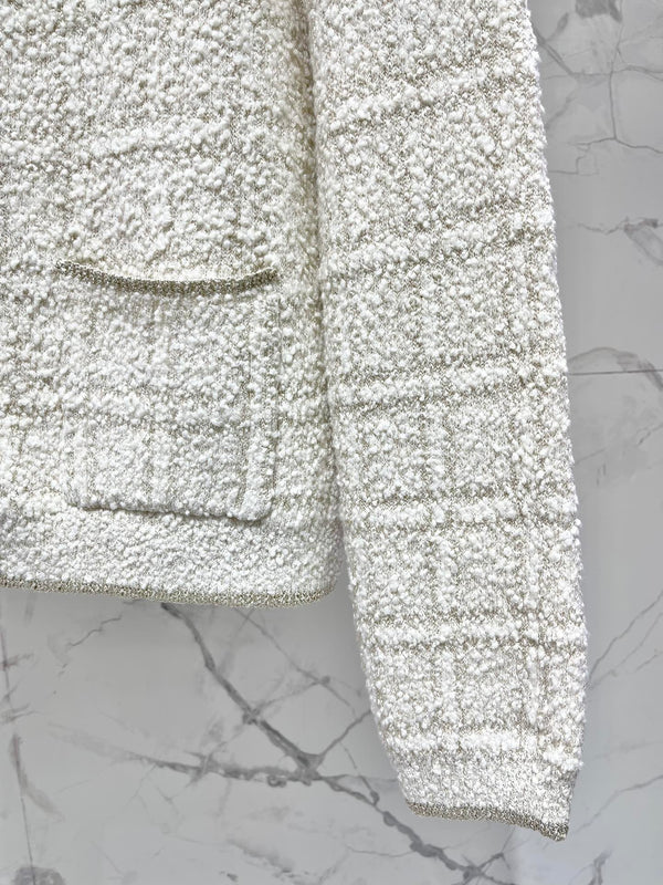 Gucci 2025 Cardigan Cream White Wool