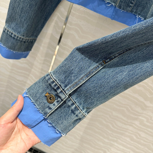 Miumiu Denim Jacket Blue Cotton