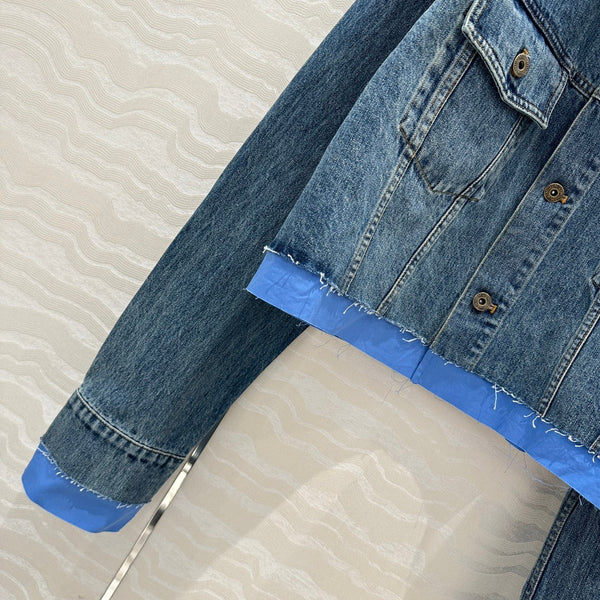 Miumiu Denim Jacket Blue Cotton