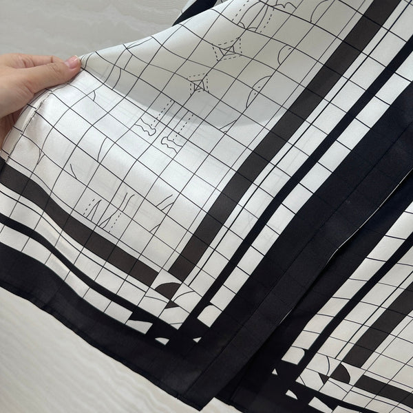 Hm 25 Coaching Deja Vu Shirt White Black Silk