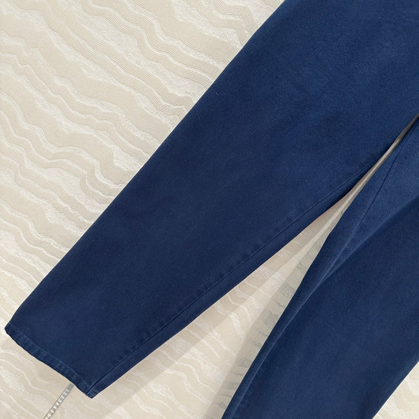 Miu Miu 25 Straight Pants Blue Cotton