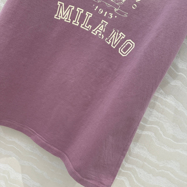 Prada 25 T-shirt Purple Cotton