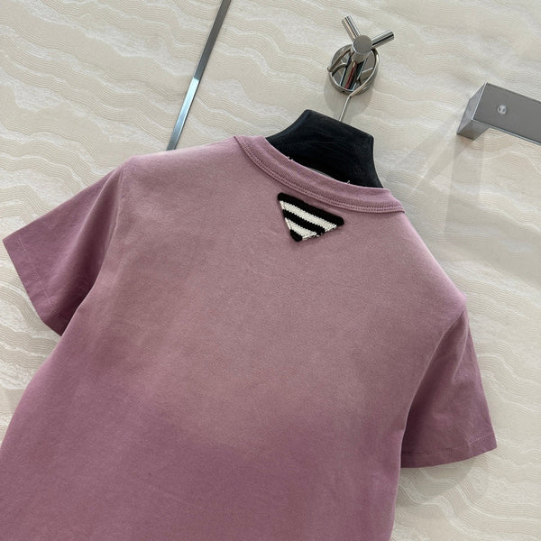 Prada 25 T-shirt Purple Cotton