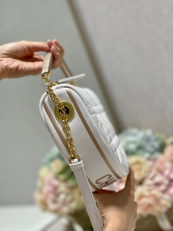 CD Dior Vibe Bag White Cowhide 336791