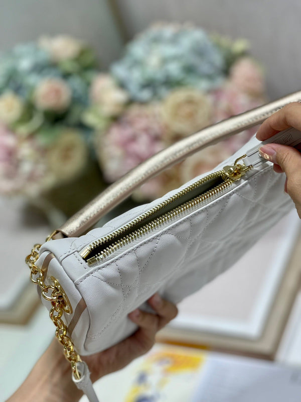 CD Dior Vibe Bag White Cowhide 336791