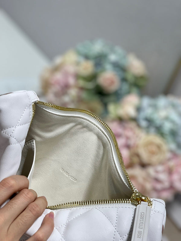 CD Dior Vibe Bag White Cowhide 336791