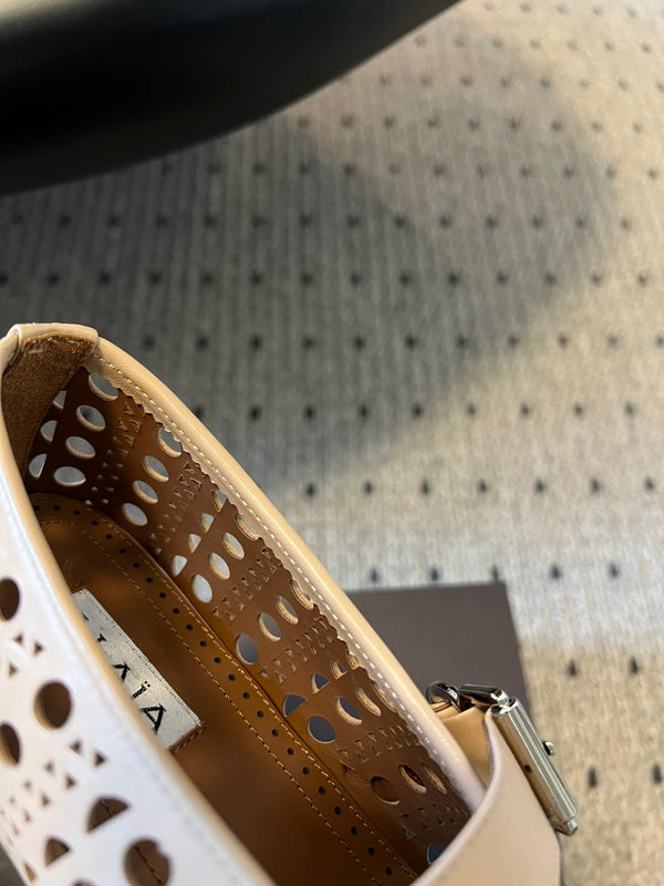 Alaia 25 Vienne Ballet Flats Nude Lambskin 303716