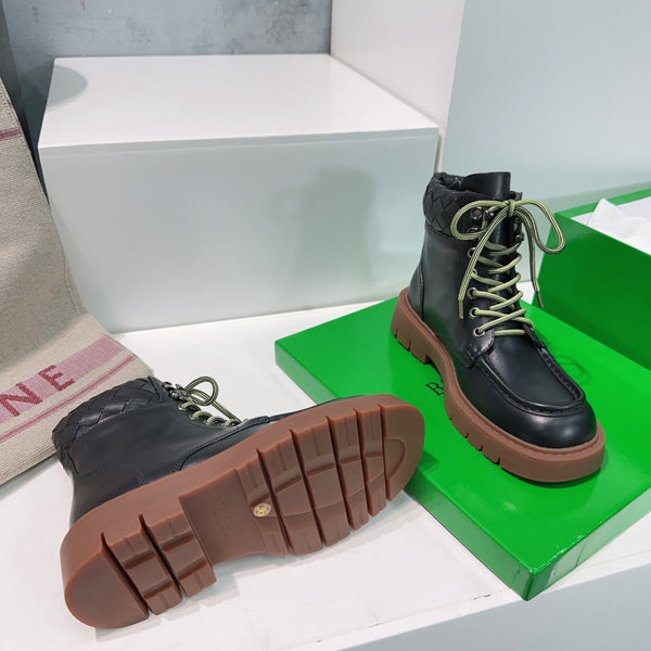 BV 25s Haddock Lace-Up Ankle Boot 45mm Black Brown Cowhide Rubber 180292