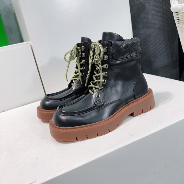 BV 25s Haddock Lace-Up Ankle Boot 45mm Black Brown Cowhide Rubber 180292