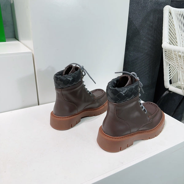 BV 25s Haddock Lace-Up Ankle Boot 45mm Brown Cowhide Rubber 180293