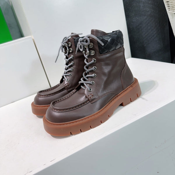 BV 25s Haddock Lace-Up Ankle Boot 45mm Brown Cowhide Rubber 180293