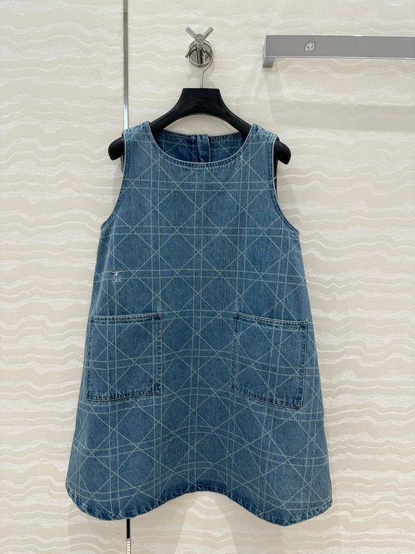 CD Denim dress Retro Blue Cotton
