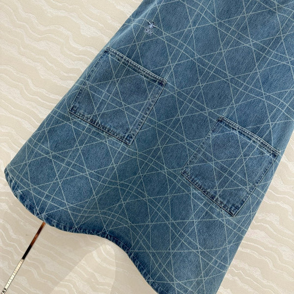 CD Denim dress Retro Blue Cotton