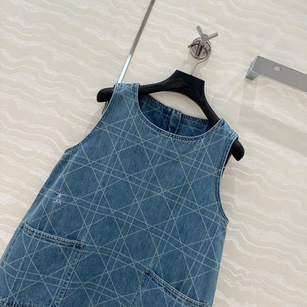 CD Denim dress Retro Blue Cotton