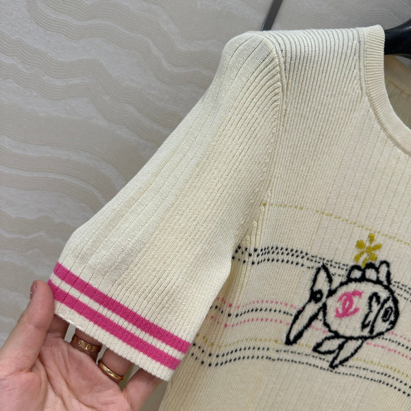 CC 25 T- shirt Ivory Wool