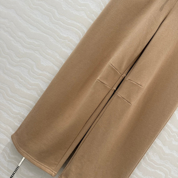 Miu Miu Fake Two-piece Pant Brown Cotton
