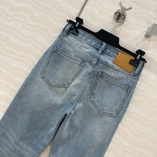 YSL Pant Light Blue Cotton