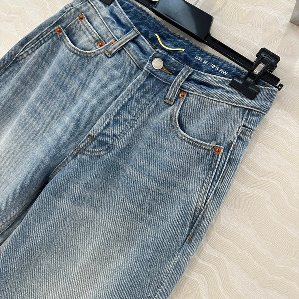 YSL Pant Light Blue Cotton