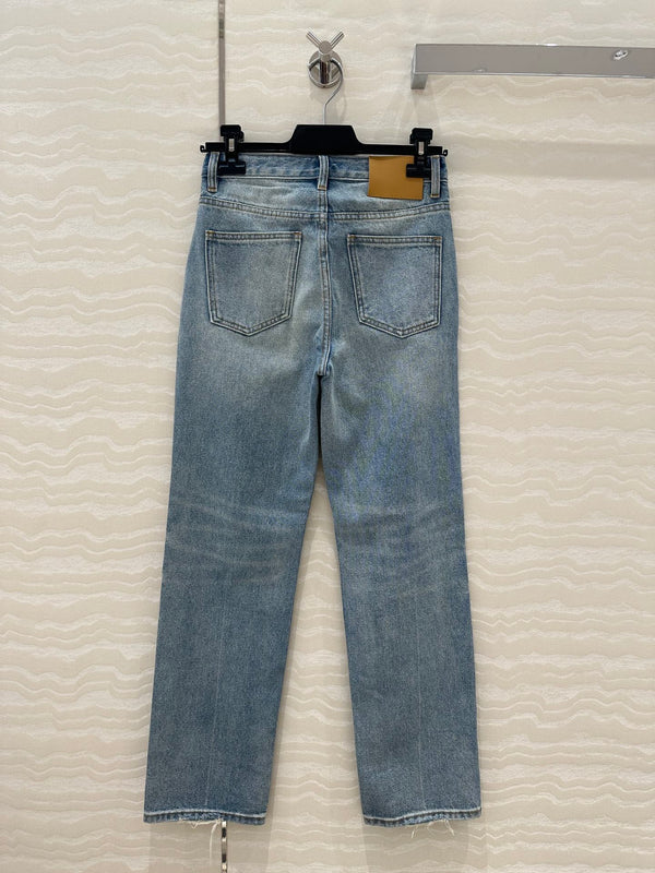 YSL Pant Light Blue Cotton