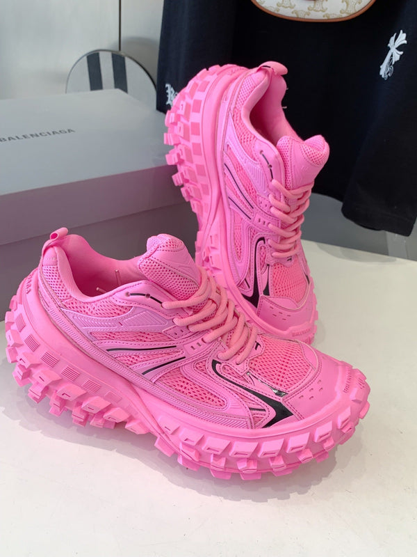 CHUNKY SNEAKERS IN PINK MIX BLACK POLYURETHANE, POLYESTER AND NYLON
