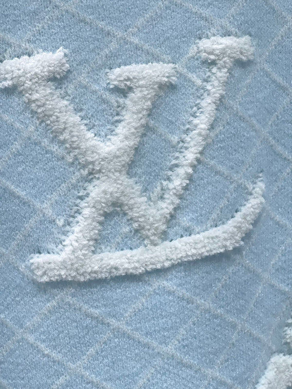 Maglietta LV Flower Azzurro Poliammide Lana