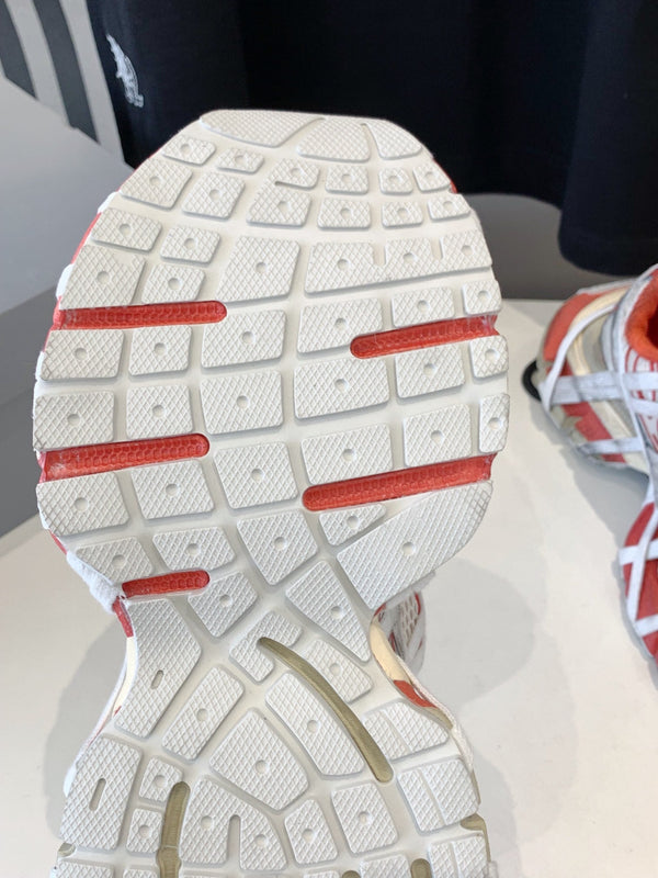 SNEAKER EXTREME LACE 3XL ARANCIONE MIX BIANCO POLVERE E ARGENTO