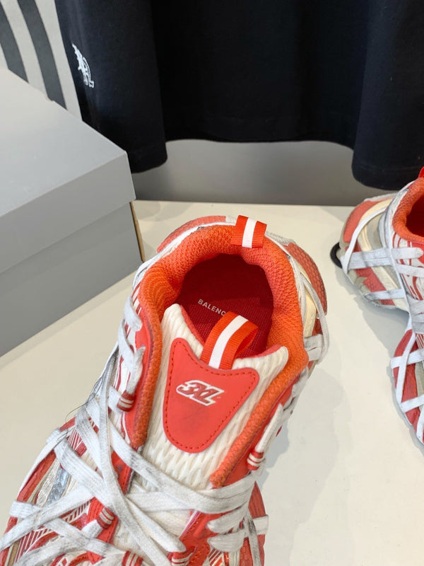 SNEAKER EXTREME LACE 3XL ARANCIONE MIX BIANCO POLVERE E ARGENTO