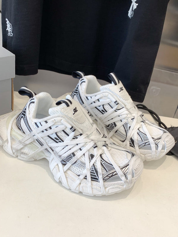 SNEAKER EXTREME LACE 3XL BIANCA E ARGENTO